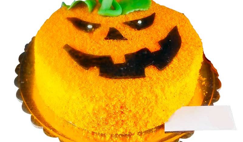 Torta-halloween-zucca-stregata halloween-dolcetti-mostruosi-galligani_galligani.it